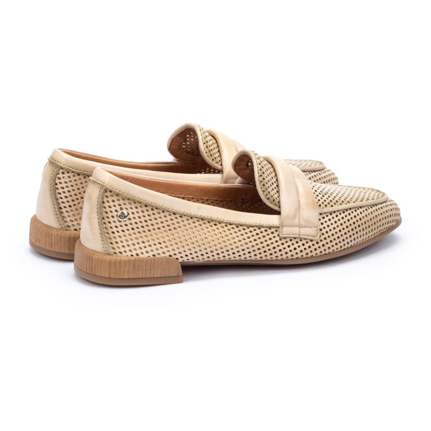 Women's Pikolinos ALMERIA Loafers Cream | NZ O2A9537